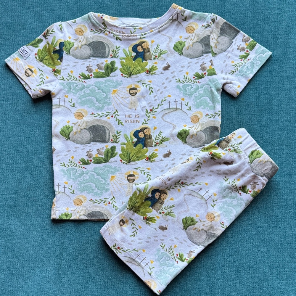 Holy Pals 2 Piece Shorts Pajama Set- Unisex